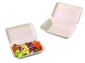 500 boîtes lunch en fibre 250 x 160 x 60 mm