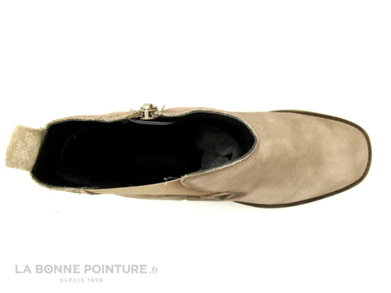 Achat chaussures Bagatt Femme Boots, vente Bagatt LILLITH Sand - Bottine beige - Bout carre et talon haut epais