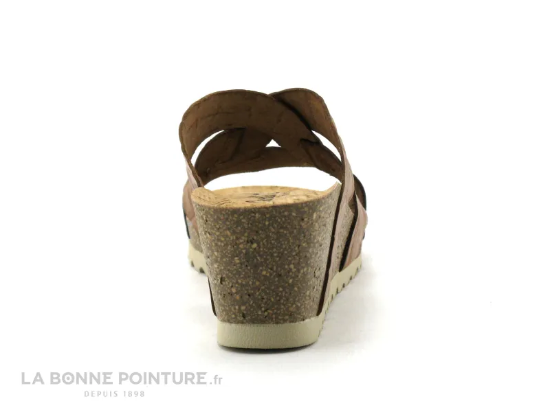 Achat chaussures Carla Tortosa Femme Mule, vente Carla Tortosa 53164 Croco roble - Mule marron talon compense