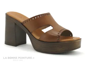 Achat chaussures Carla Tortosa Femme Mule, vente Carla Tortosa 89226 - Mule talon haut Femme - cuir marron