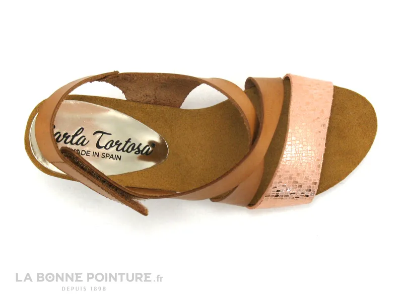 Achat chaussures Carla Tortosa Femme Sandale et Nu-pieds, vente Carla Tortosa 7301 - Marron clair - Nu-pieds talon haut