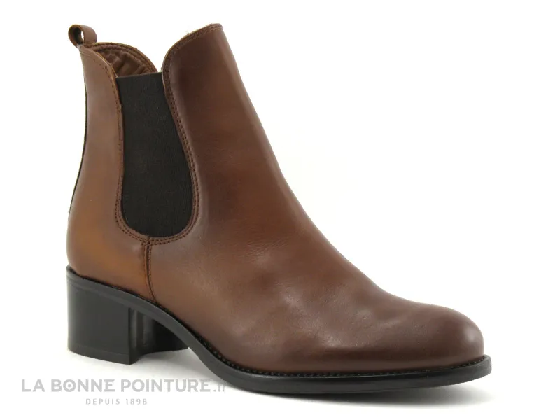 Achat chaussures Fantasy Ykx Co Femme Boots, vente Fantasy 46503WM Malik 321 - Marron - Bottine Chelsea petit talon