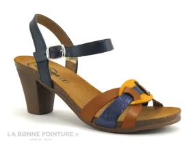 Achat chaussures Jordana Femme Sandale et Nu-pieds, vente Jordana 2867 Bleu marine - Multi - Nu-pieds talon haut
