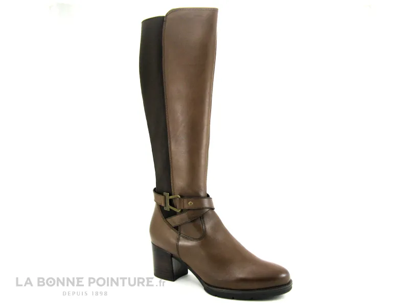 Achat chaussures Lily Mood Femme Botte, vente Lily Mood FRISE Marron - Botte Femme - Talon haut epais