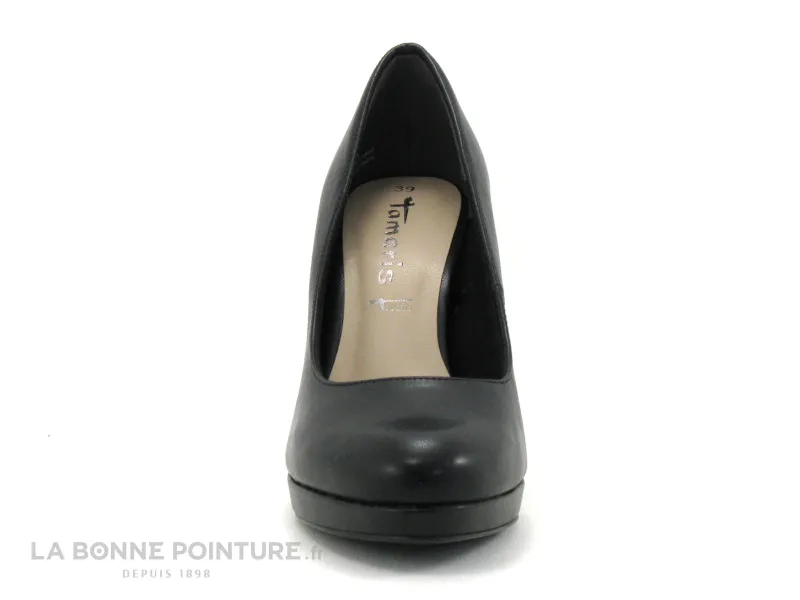 Achat chaussures Tamaris Femme Escarpin, vente Tamaris 1-22426-29 Black matt - Escarpin noir talon haut et plateforme