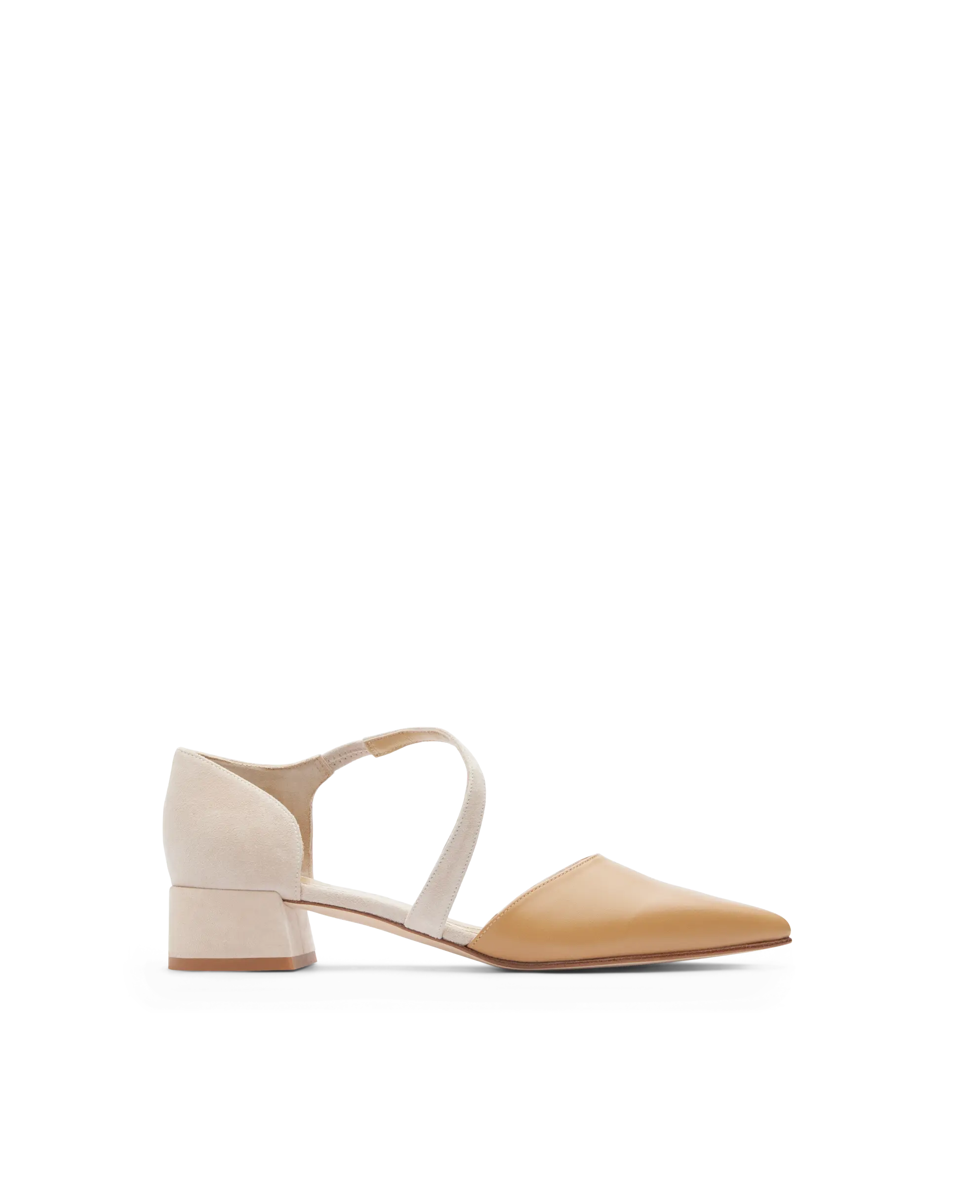 Chaussure à talon En Cuir  de Veau Lisse Brun
