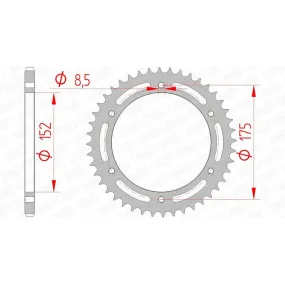 Couronne AFAM 44 dents acier pas 520 type 12301 Yamaha