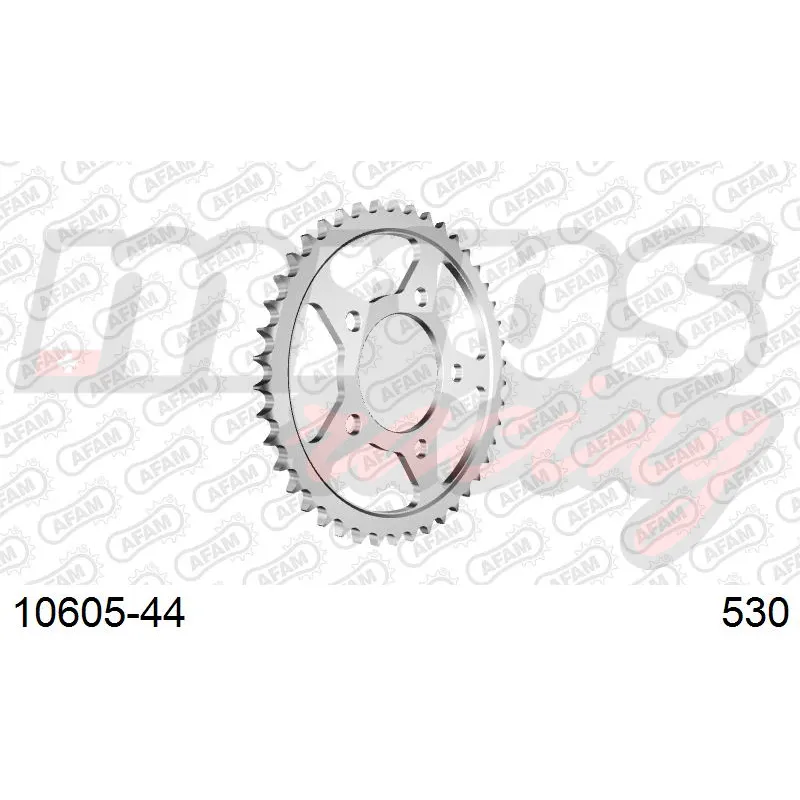 Couronne AFAM acier type 10605 pas 530 (44 dents)