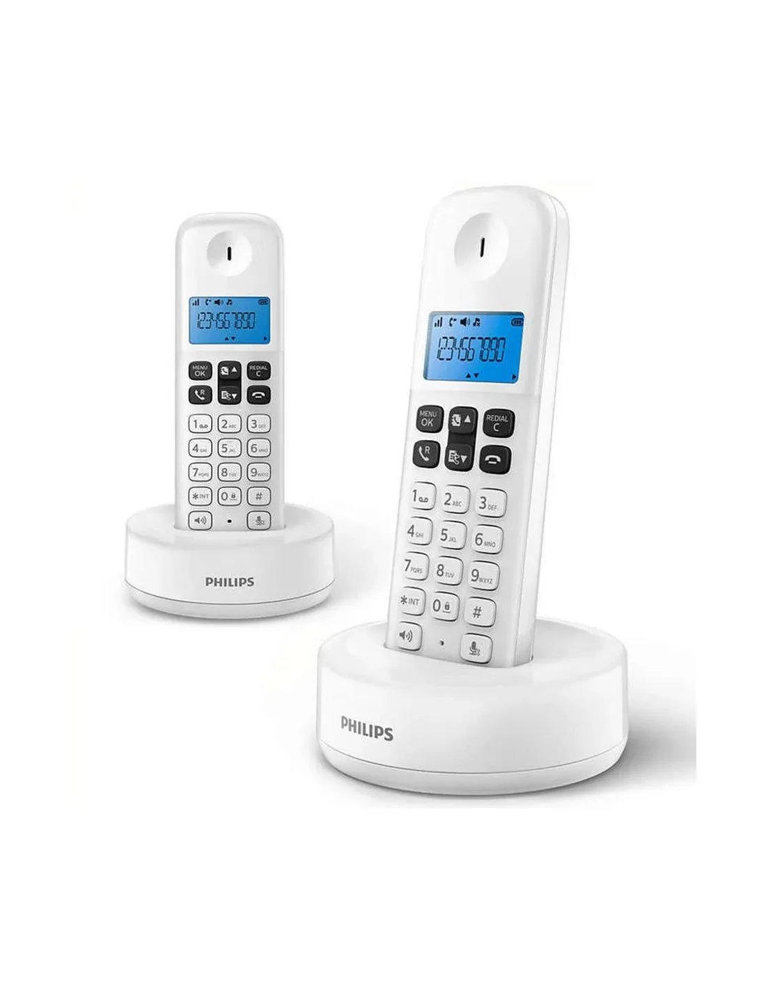 D1612w/34po Téléphone Fixe Sans Fil Double Philips - PHILIPS - 51132