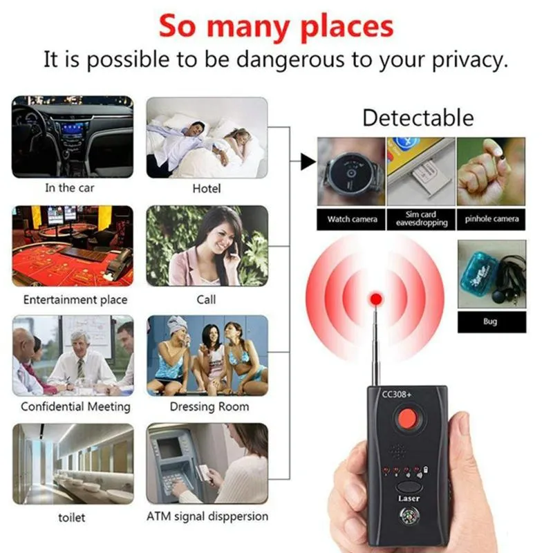 Détecteur De Traceur GPS Et Caméra Espion Sans Fil