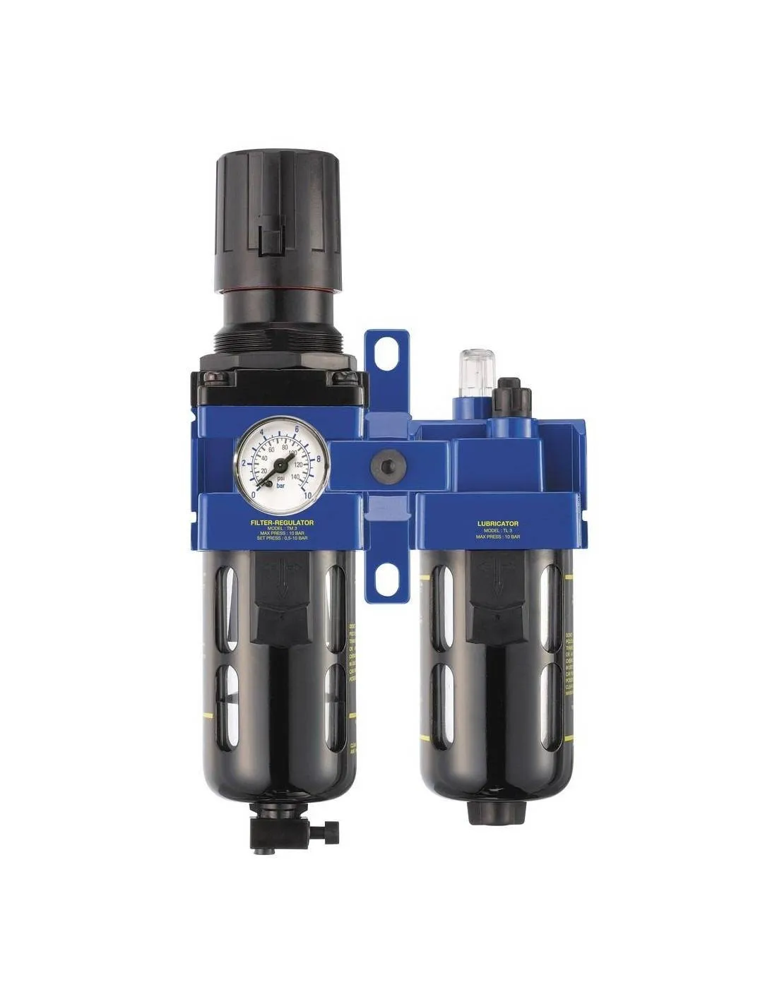 Filtre régulateur - lubrificateur 1/2" gaz BSP - N.582 - Facom
