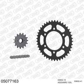 Kit chaine 520 AFAM - Couronne acier - Type de chaine au choix - DUCATI 750 MONSTER 2002-2002