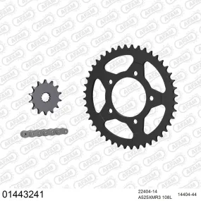 Kit chaine 525 AFAM - Couronne acier - Type de chaine au choix - SUZUKI GSX 400 R 1990-1995