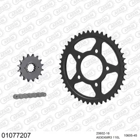 Kit chaine 530 AFAM - Couronne acier - Type de chaine au choix - HONDA VFR 750 F 1986-1987