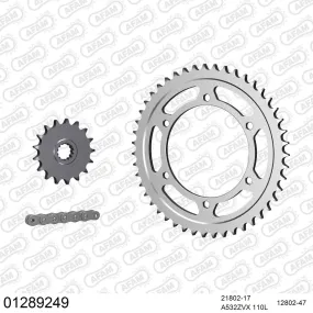 Kit chaine 532 AFAM - Couronne acier - Type de chaine au choix - YAMAHA YZF 1000 R THUNDERACE 1998-2001