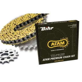 Kit chaîne AFAM 520 XRR3 15/41 renforcée Suzuki DR-Z400SM