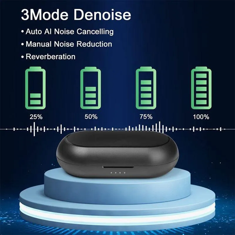 Microphone Sans Fil USB-C Réduction Bruit Avec Étui Chargement