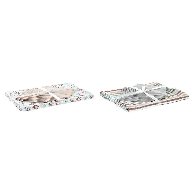 Nappe et serviettes de table 9 Pièces 2 Unités Coton (150 x 250 x 0,5  