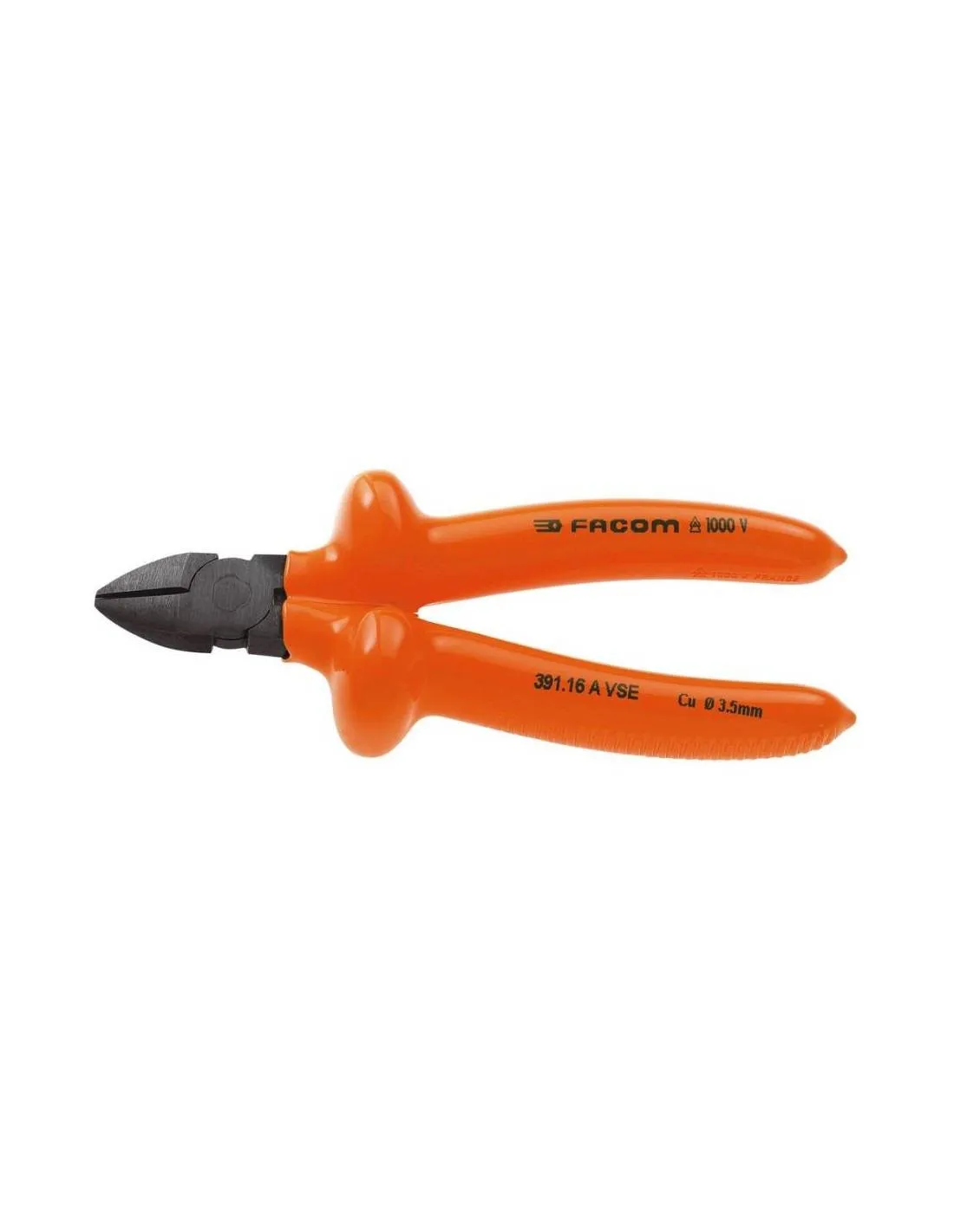 Pince coupante diagonale isolées 1000 Volts série VSE pour cuivre - 391.16AVSE - Facom