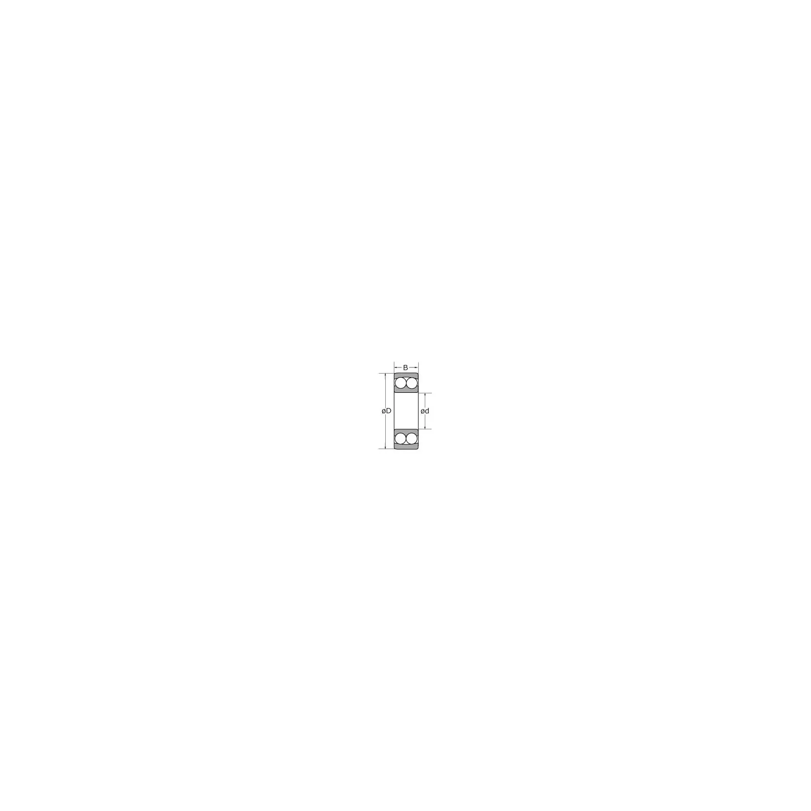 Roulement à rotule sur billes Ø 85 x 150 x 36 - 2217 K