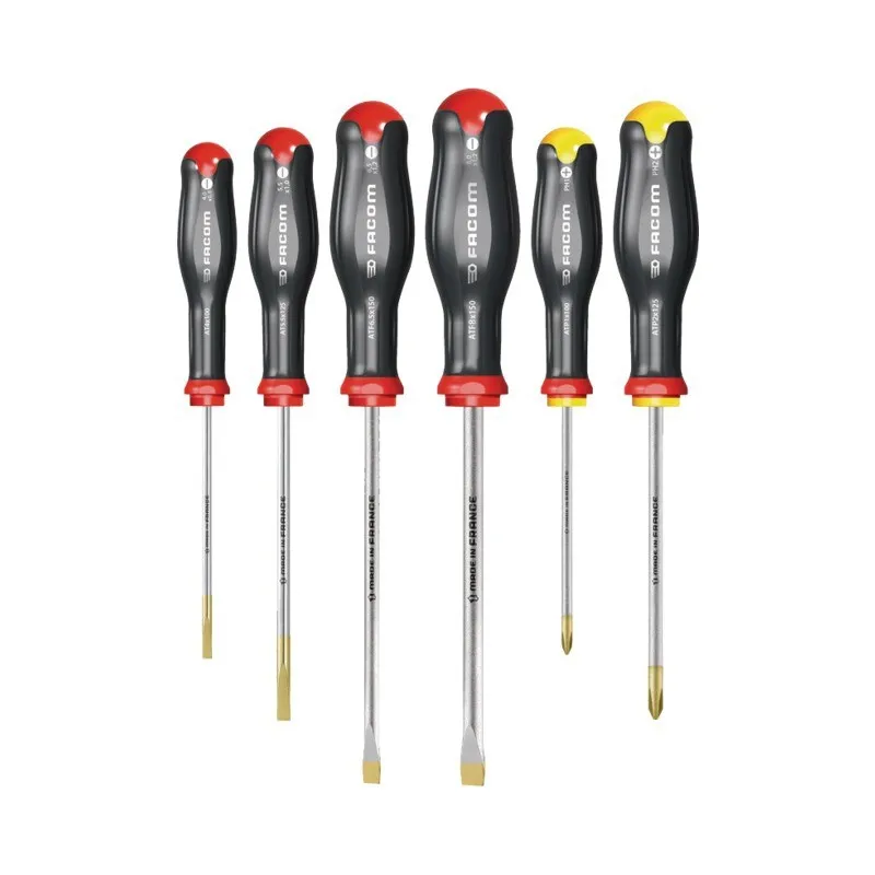TOURNEVIS PROTWIST 4 FENTE - 2 PHILLIPS JEU DE 6 FACOM