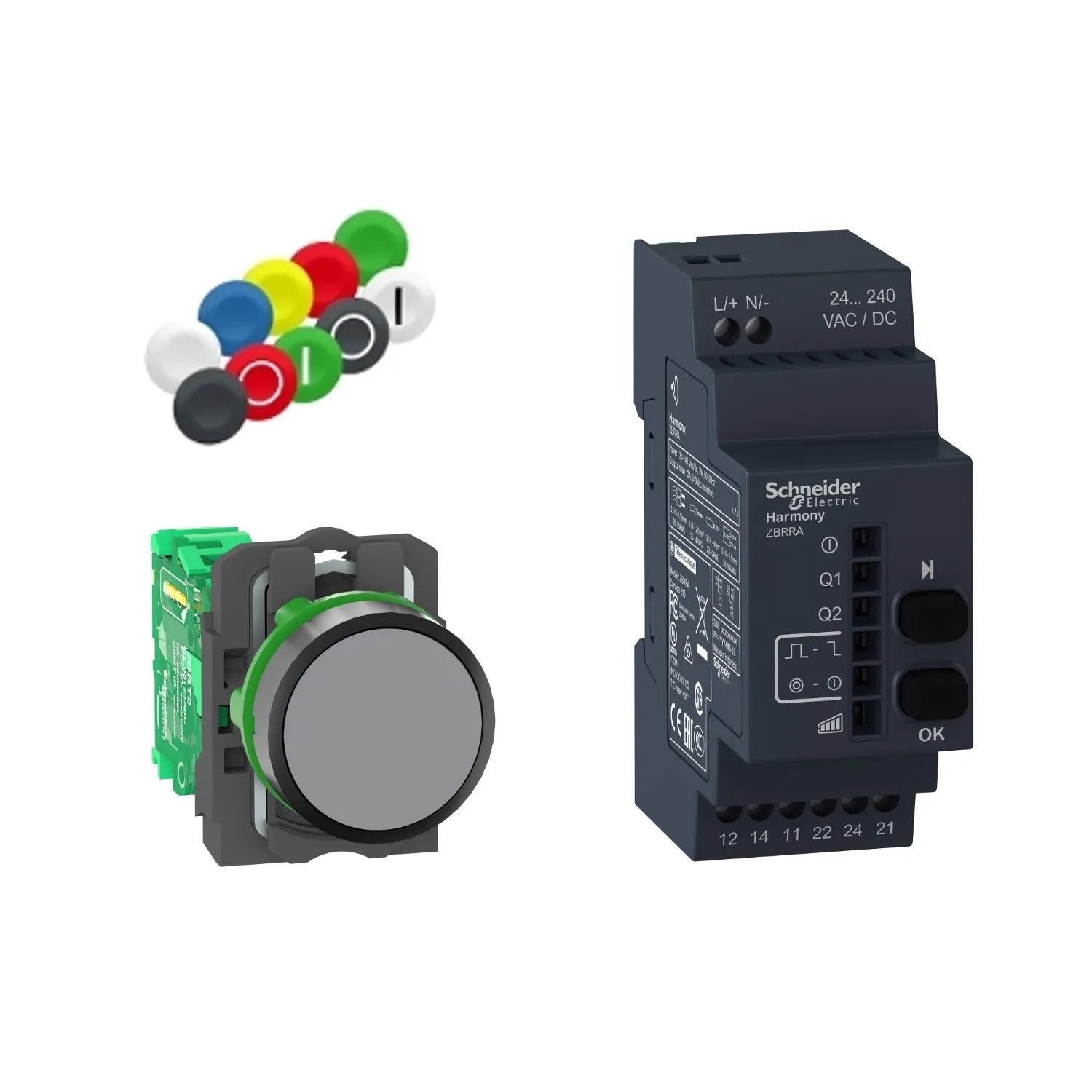 XB5RFA02 Schneider - Harmony XB5R - Bouton poussoir sans fil programmable